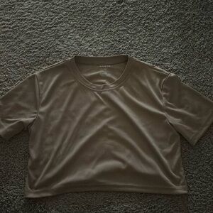 cropped t shirt for gym and workout size xs womens